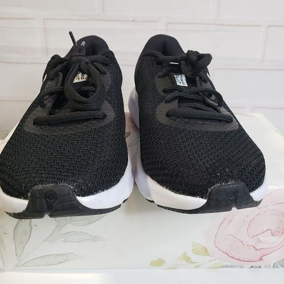 Under Armour Charged Pursuit Black Canvas Sneakers womens 7.5 Athletic Shoes - Picture 5 of 8